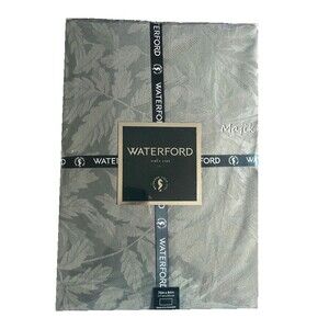 Waterford Luxury Tralee Tablecloth Steel Gray 70x84" Christmas Holiday Easter